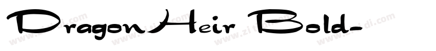 DragonHeir Bold字体转换